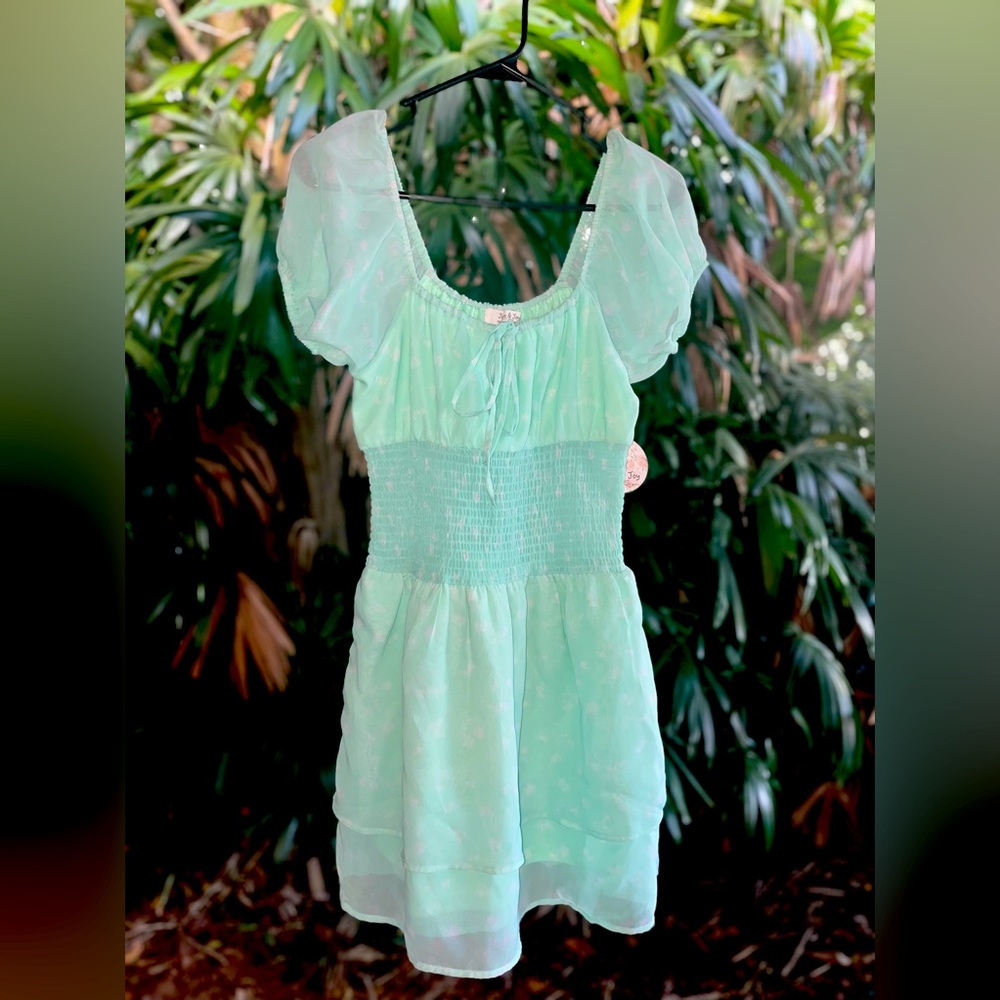 Jolie & Joy mint green dress Juniors L